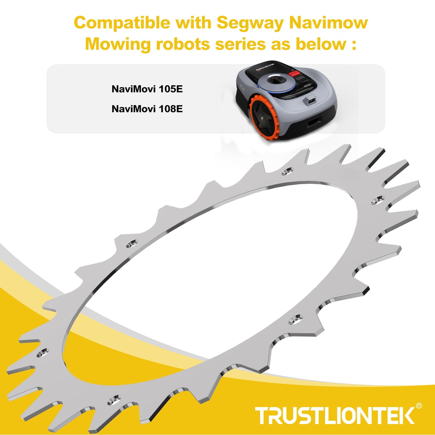 Dispositivo di trazione per robot tosaerba, compatibile con robot tosaerba Segway Navimow – i105 – i108E, dimensione ruota 257 mm.