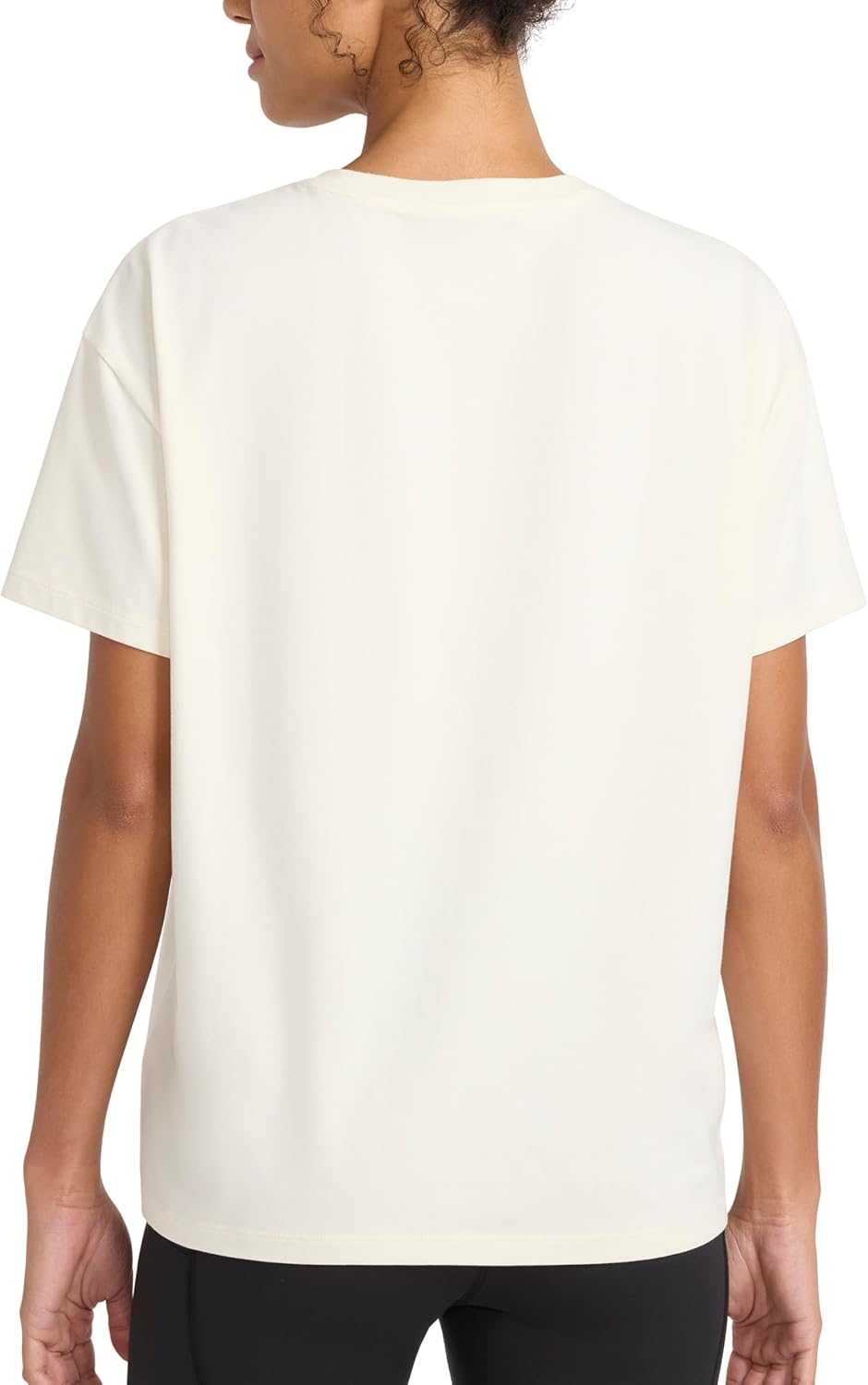 Reebok Womens Embroidery Hit All Short Sleeve Crewneck T-Shirt, Oversized Fit, Lightweight Stretch Cotton Fabric - Image 2