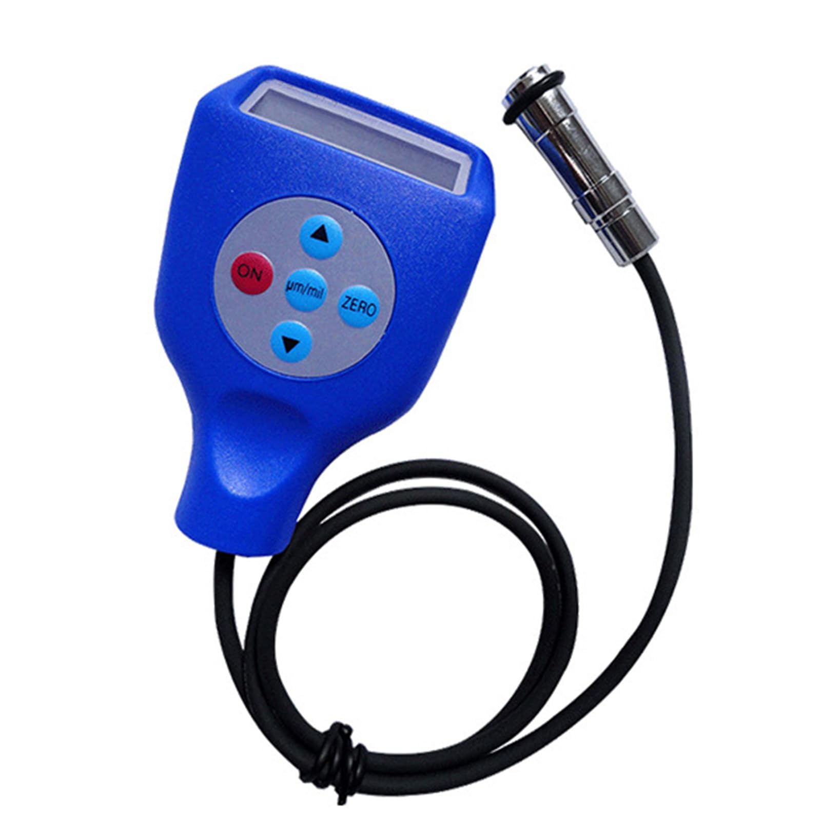 Grubościomierz powłok, miernik grubości lakieru samochodowego, z funkcją automatyczną Fe/NF, zewnętrzna sonda 0-1250 μm, wyświetlacz LCD, do metalu bazowego samochodu z żelaza