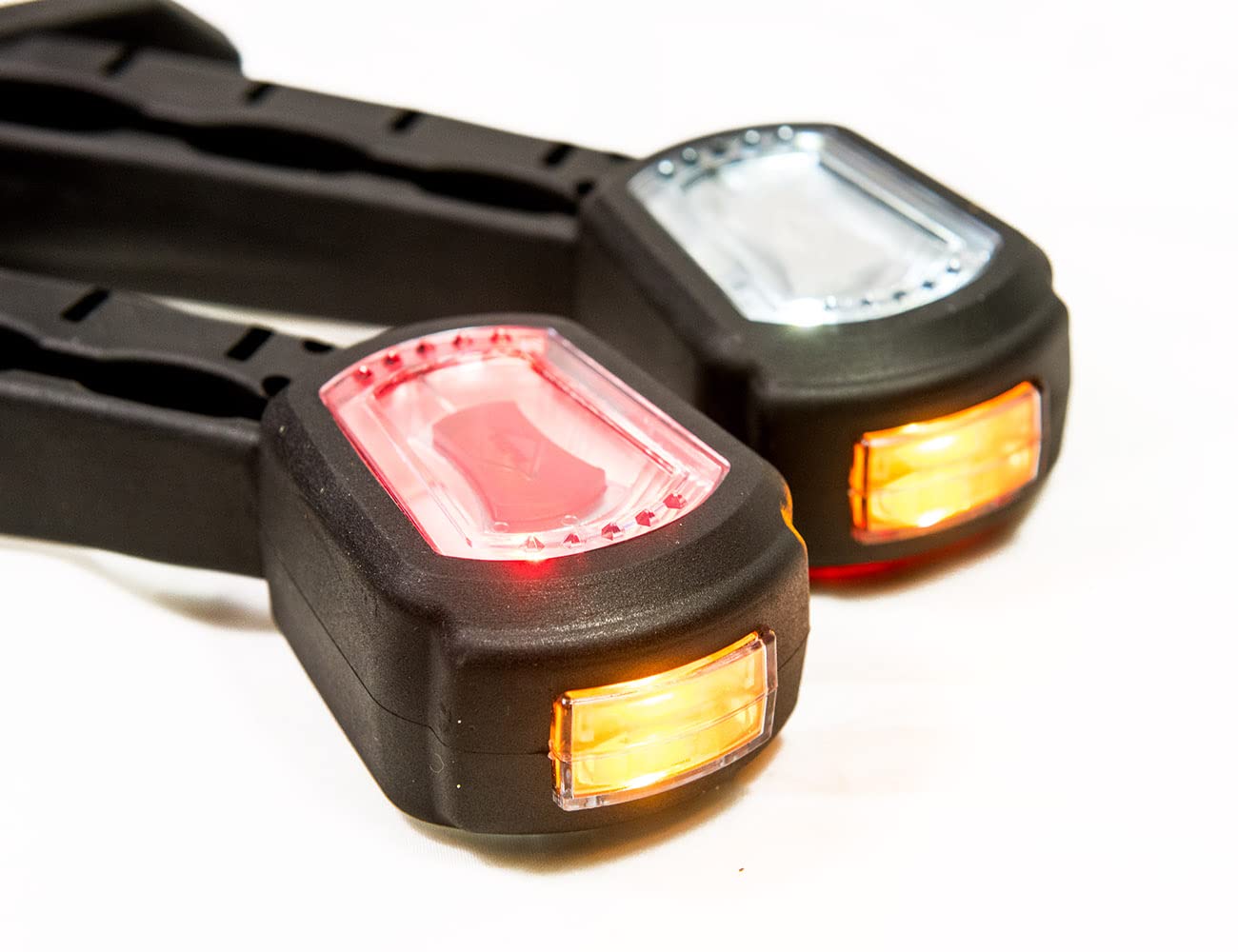 2 x LED caoutchouc feu de gabarit latéral 12V 24V avec homologation E feu de position voiture camion caravane voiture lampe lumière blanc rouge orange