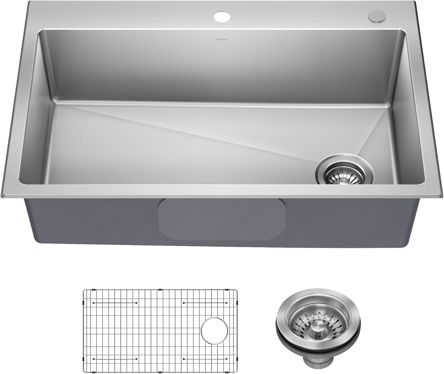 KRAUS Fairlane KHT640-33 33-Inch Drop-In Single Bowl Sink Review: Durable Easy-Install Design