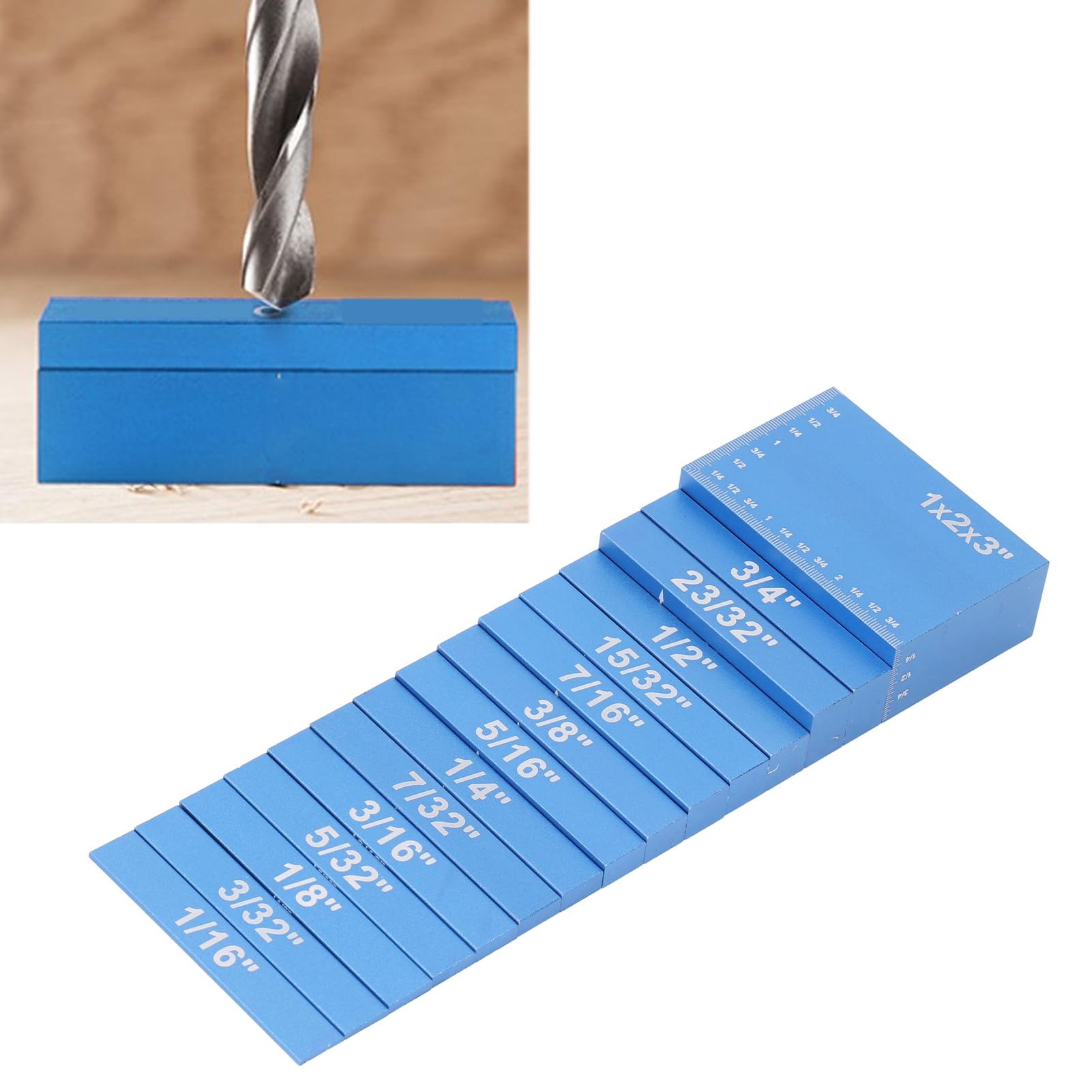 Zestaw 15-częściowych wysokościomierzy, przezroczyste, precyzyjne skale, aluminiowe pręty montażowe do obróbki drewna, 100 mm, precyzyjne bloki pomiarowe do pił stołowych i