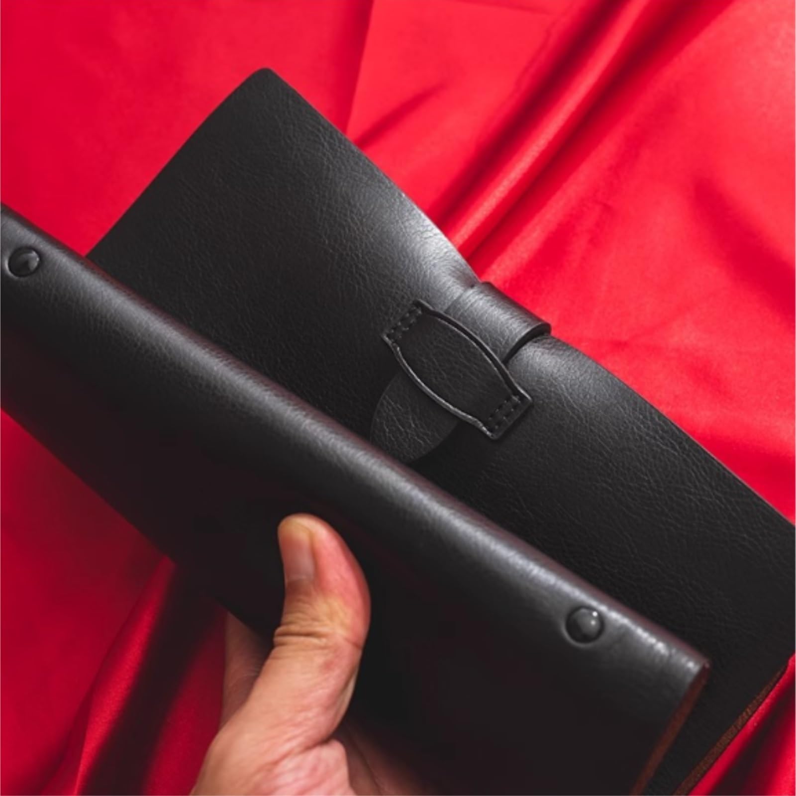 Notatnik Dziennik Notatnik W Stylu Retro Z Luźnymi Kartkami, Zatrzaskowy, Wymienne Strony Wewnętrzne Materiały piśmiennicze(Black)