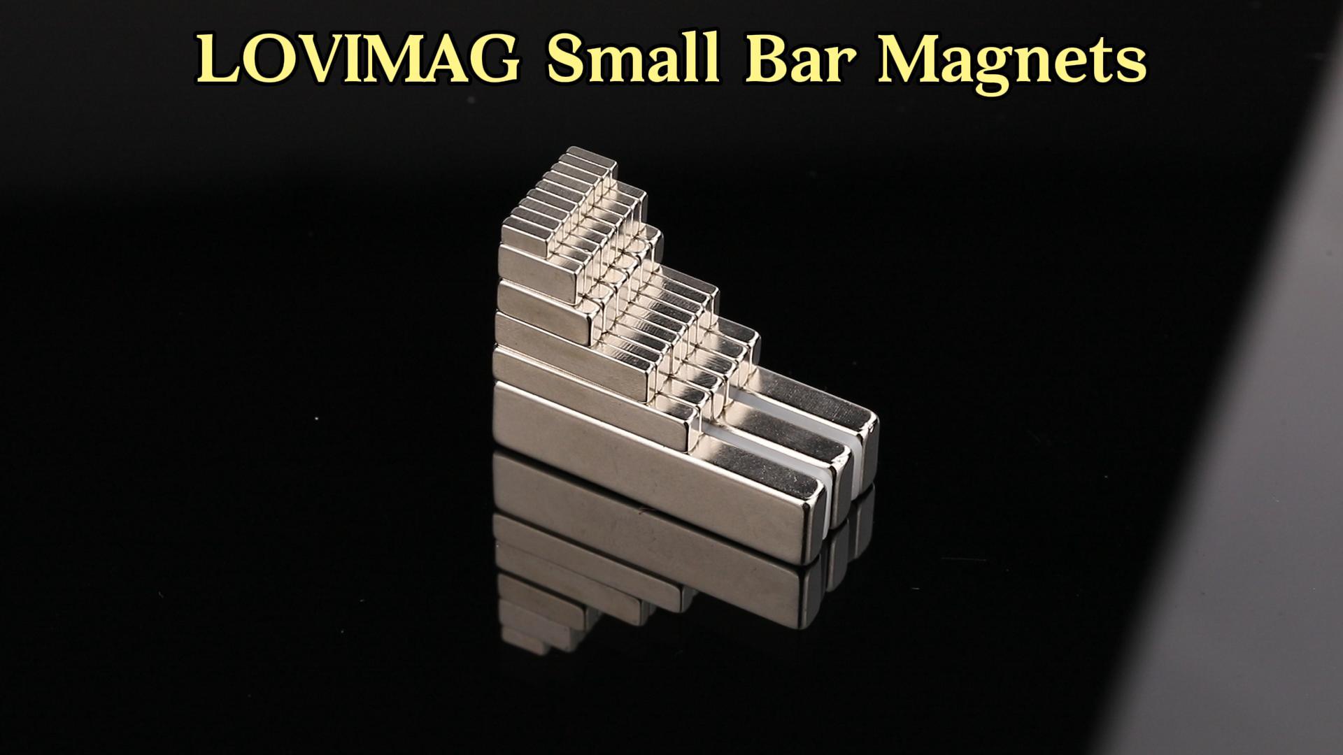 Image of LOVIMAG Small Neodymium Bar Magnets, 150 Pcs, 0.23x0.12x0.08in | Rare Earth Refrigerator Magnet for Whiteboard, Fridge, Office, Science, Craft and Tool Storage