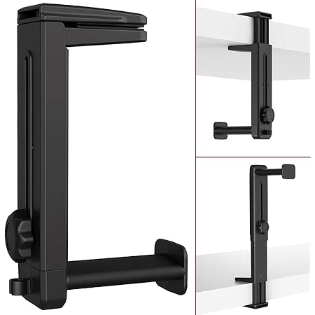 Amazon Co Jp 吉川優品 ヘッドホンスタンド ハンガー 高さ調整可能 360度回転式 クッション付き スペース節約 耐荷重 4通りの設置が可能なクランプ バネ付きヘッドホンフック ヘッドセットスタンド ゲーミングヘッドセット ヘッドホンホルダー マルチスタンド クランプ式