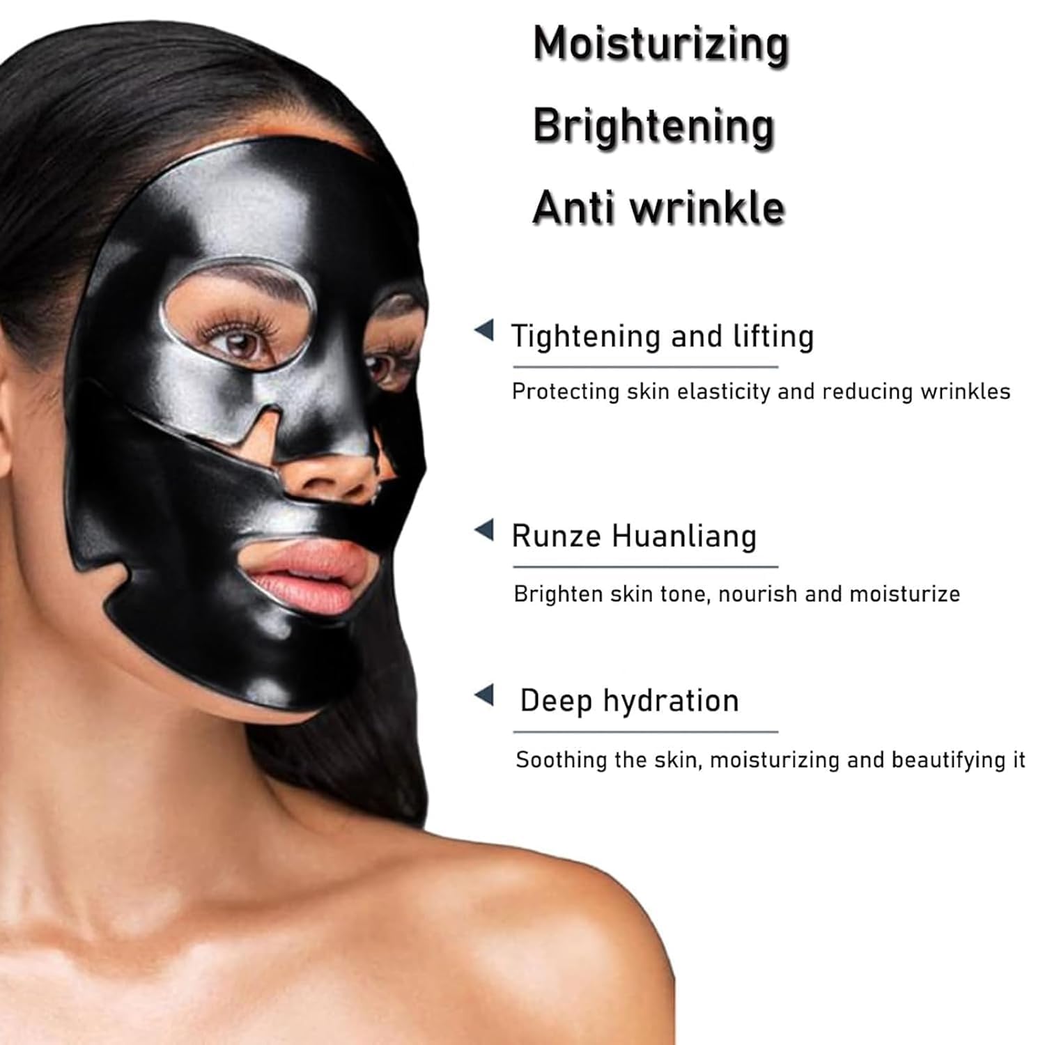 5Pack Black Pearl Collagen Face Mask - Image 3
