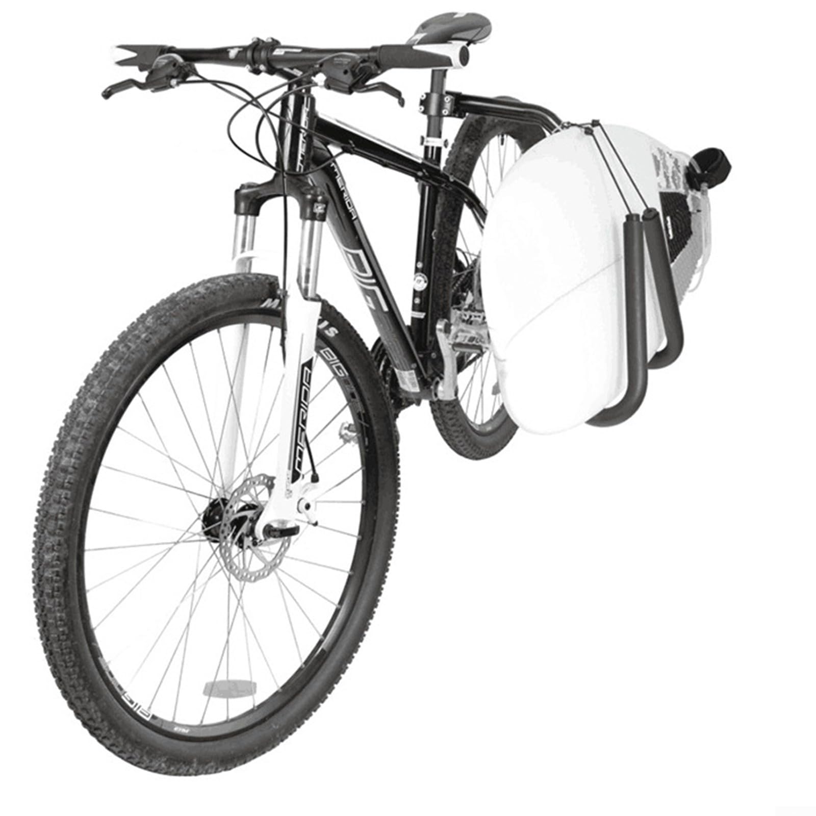 Planche de surf en aluminium pour porte-vélo pour shortboard, snowboard et planche de surf – Support léger et résistant avec manchon de protection en mousse, compatible avec (noir)