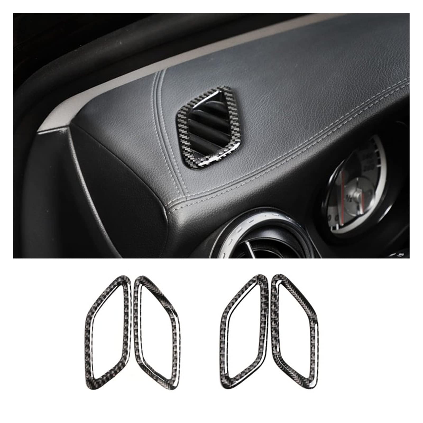 Copertura Uscita Aria Condizionata In Fibra Di Carbonio Per Mercedes GLA, CLA Classe W176 X156 C117 - Foto 5