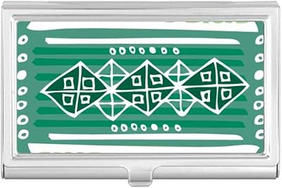 Green Hills Mexico Totems Ancient Civilization Business Card Holder Case Pocket Box Wallet