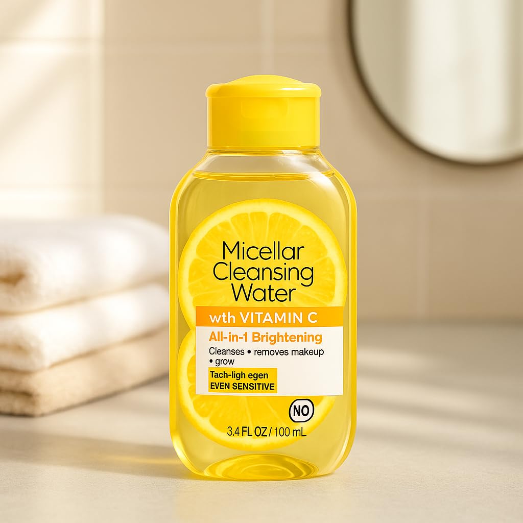 Micellar Water with Lightweight Clear Formula for Daily Wipe-Off Makeup Removal, Smooth Refreshing Application, Travel-Friendly 3.4 fl oz Bottle - Image 3