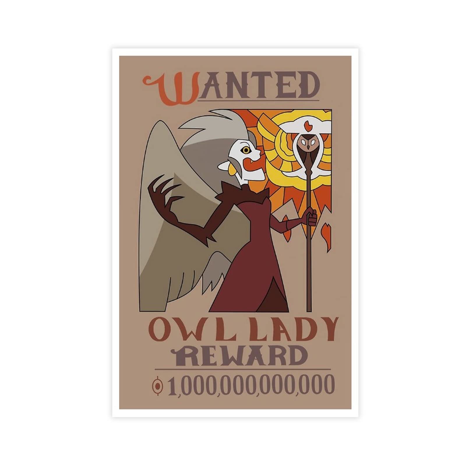 Eda Wanted The Owl House Poster Canvas Poster Bedroom Decor Sports Landscape Office Room Decor Gift Unframe-style 08x12inch(20x30cm)