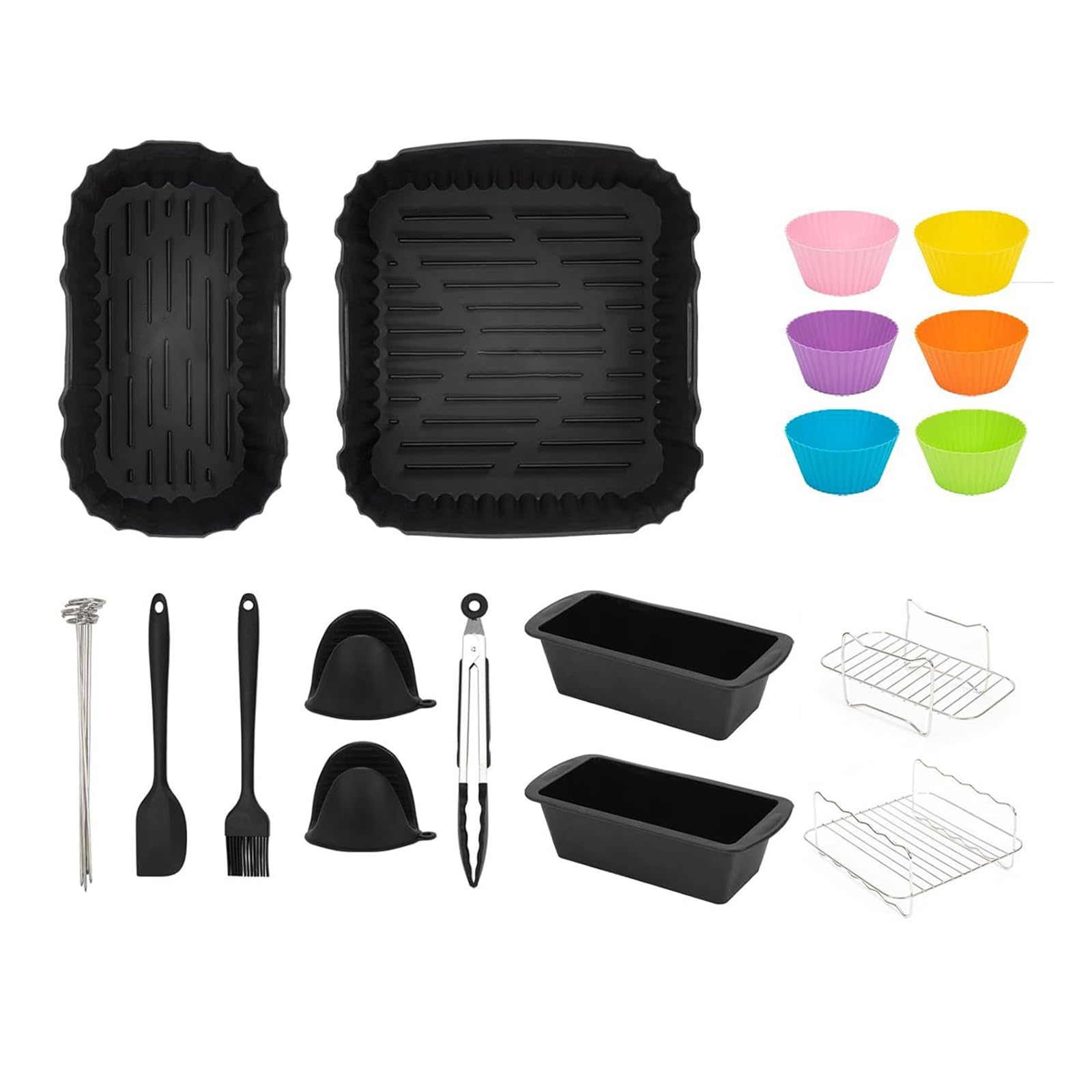Stampi da forno in silicone Rack disidratatori per friggitrici ad aria efficienti Accessori per friggitrici ad aria da cucina Accessori per elettrodomestici da cucina
