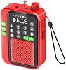 C9 Bluetooth Şarjlı Radyo USB & TF Kart Okuyucu Deprem Çantasına Uygun FM Radyo, Kırmızı