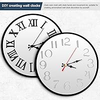 Vista 2 de EXCEART Paquete de 2 moldes de silicona de resina para reloj con mecanismo Kit de fabricación de relojes de pared con números romanos