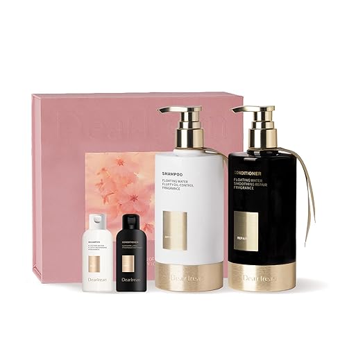 Dear Irean Shampoo and Conditioner Set, Sulfate Free Anti Dandruff Oil Control Repair Shampoo and Conditioner with Argan Oil for Women, Hair Gloss Treatment for Oily, Dry, Damaged & Curly Hair, 27 Oz