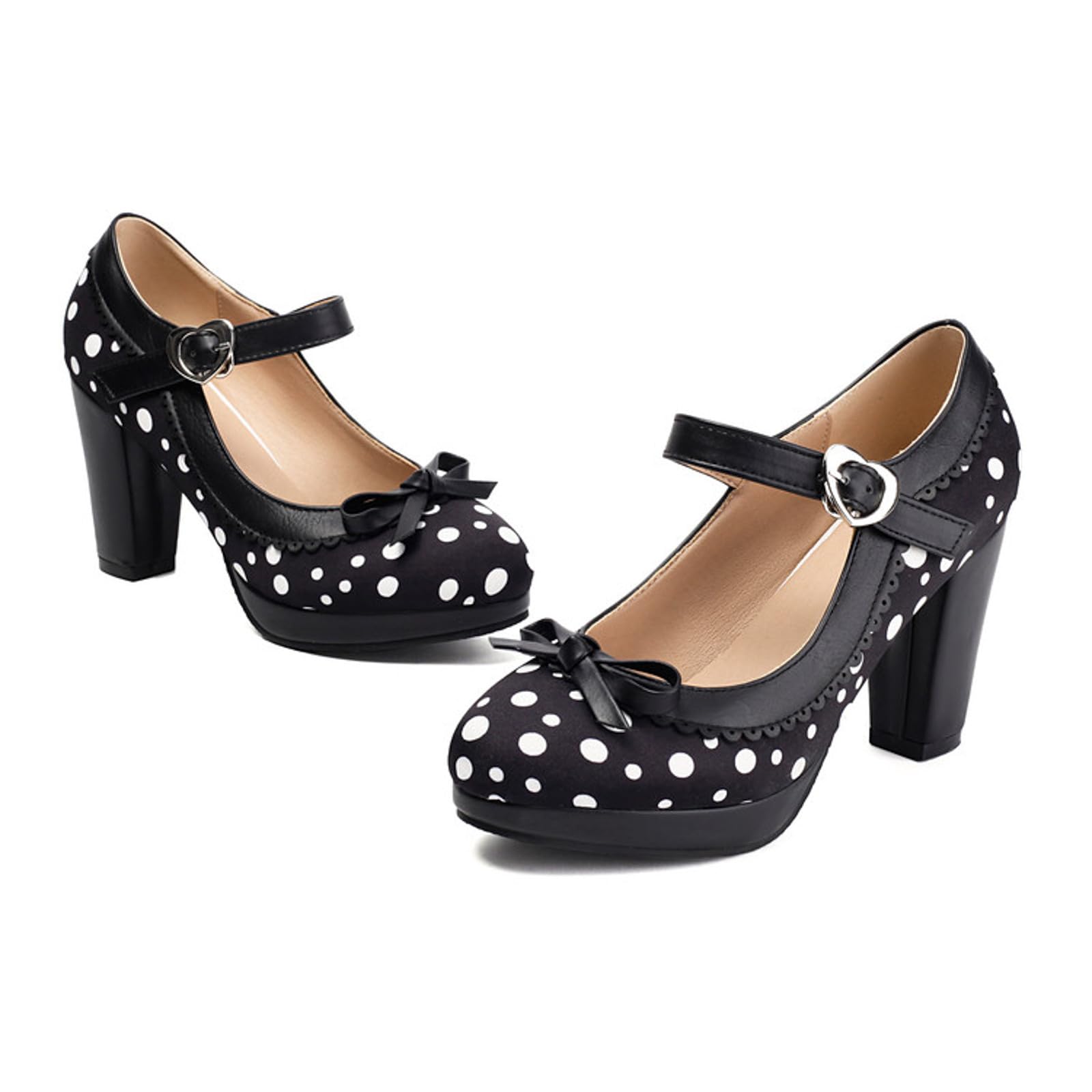 Traditionelle Damen mit Blockabsatz Elegante Tanzschuhe mit Schnalle Klobige Brautschuhe Ballerinas für Hochzeit Party Abendmode