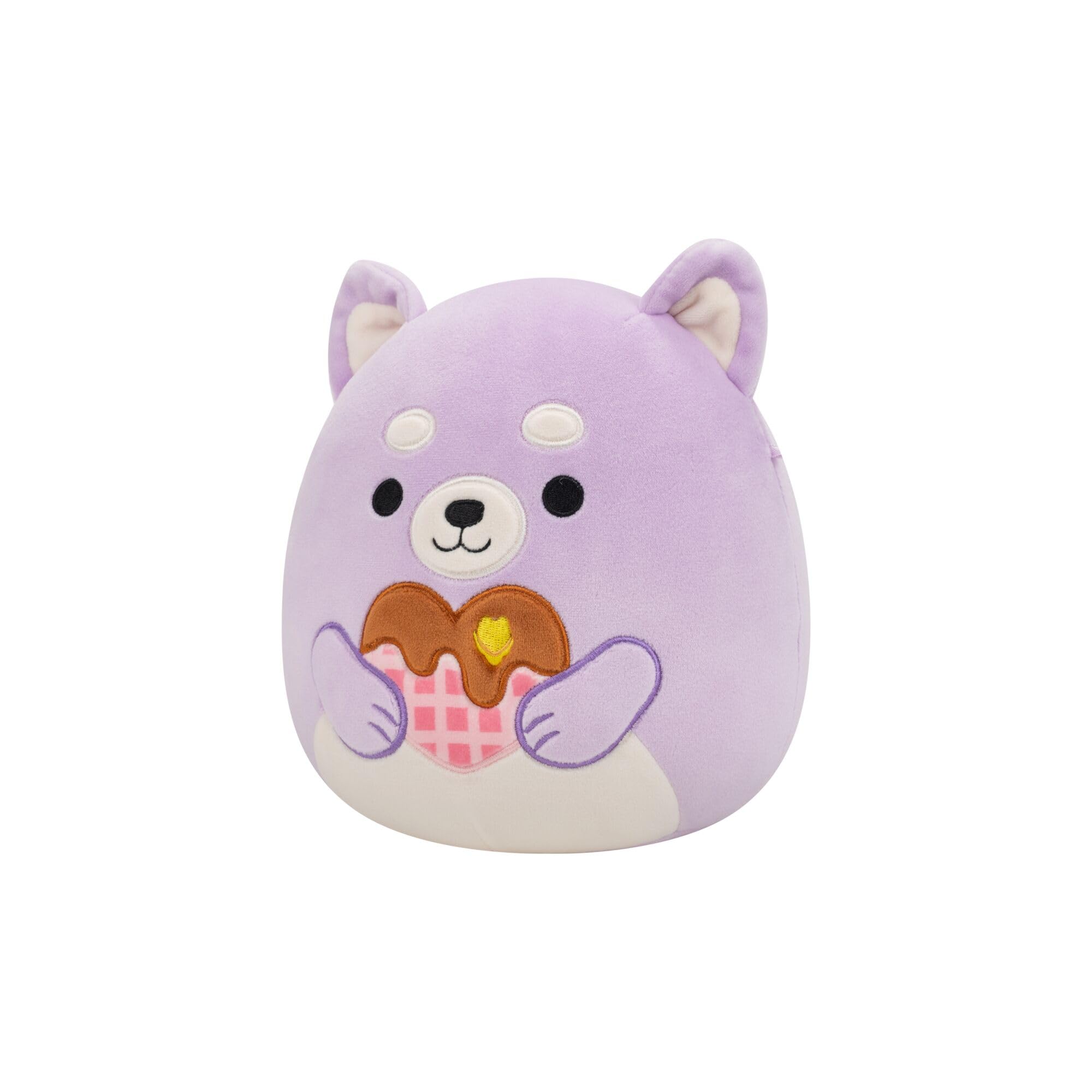 Squishmallows Original 7.5-Inch Hoyt the Lavender Shiba Inu - Valentine's Plush, Lavener Shiba Inu, 7.5 inches - Image 3