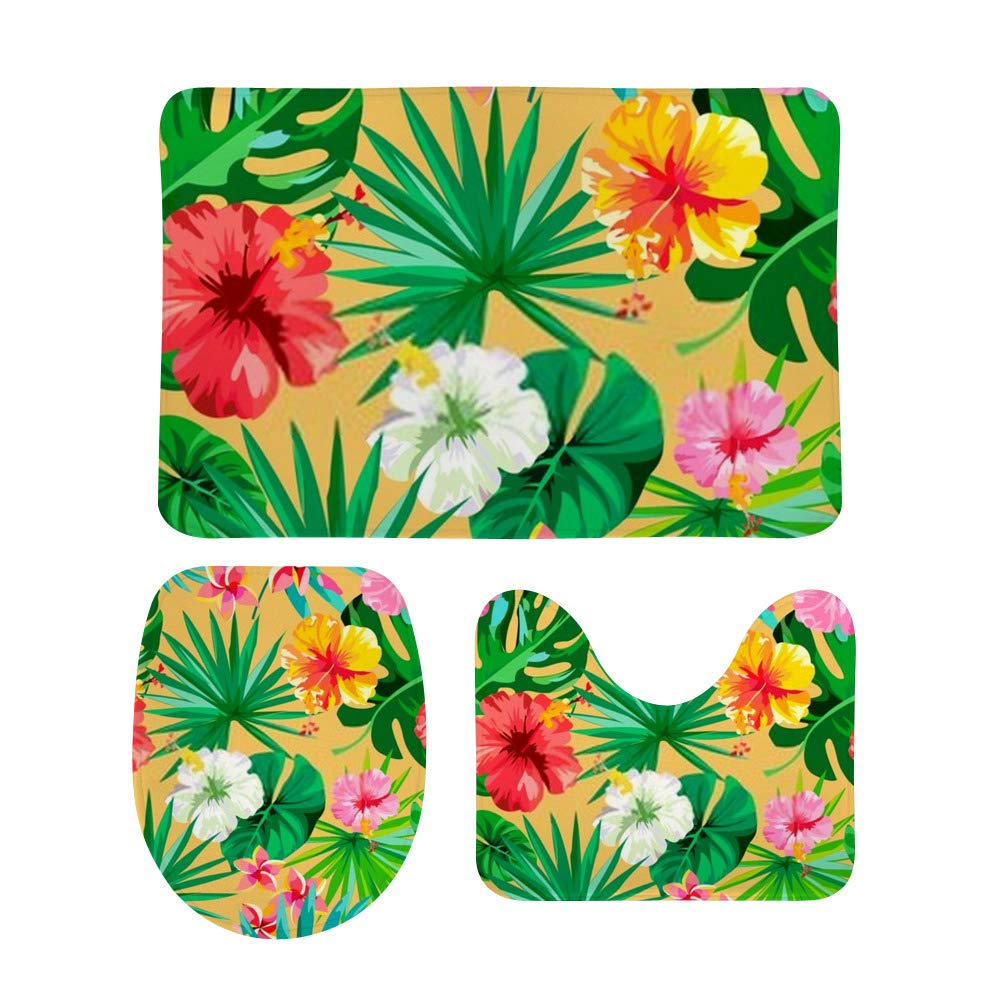 Tapis de bain antidérapant lot de 3 ultra absorbant pour salle de bain sécurisée