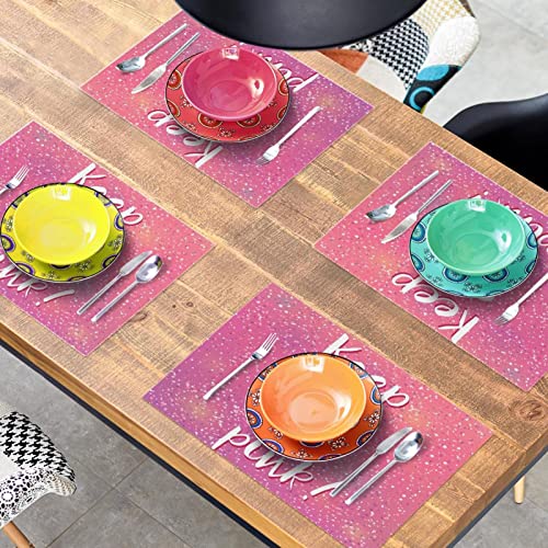 Sets de table inspirants antidérapants résistants chaleur 6 pcs - 8