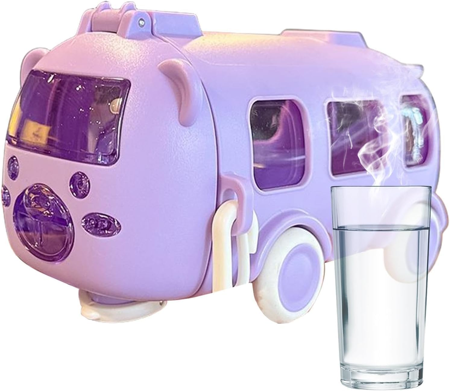 ProKart Premium Bus Water Bottle With Strap For Kids | Cute Drinking Jug with Wheels Leakproof, 500 ML | Portable Drinking Bottle for Kids Girls & Boys School Supplies (Purple) (B0DGQN7FLP) Amazon Price History, Amazon Price Tracker