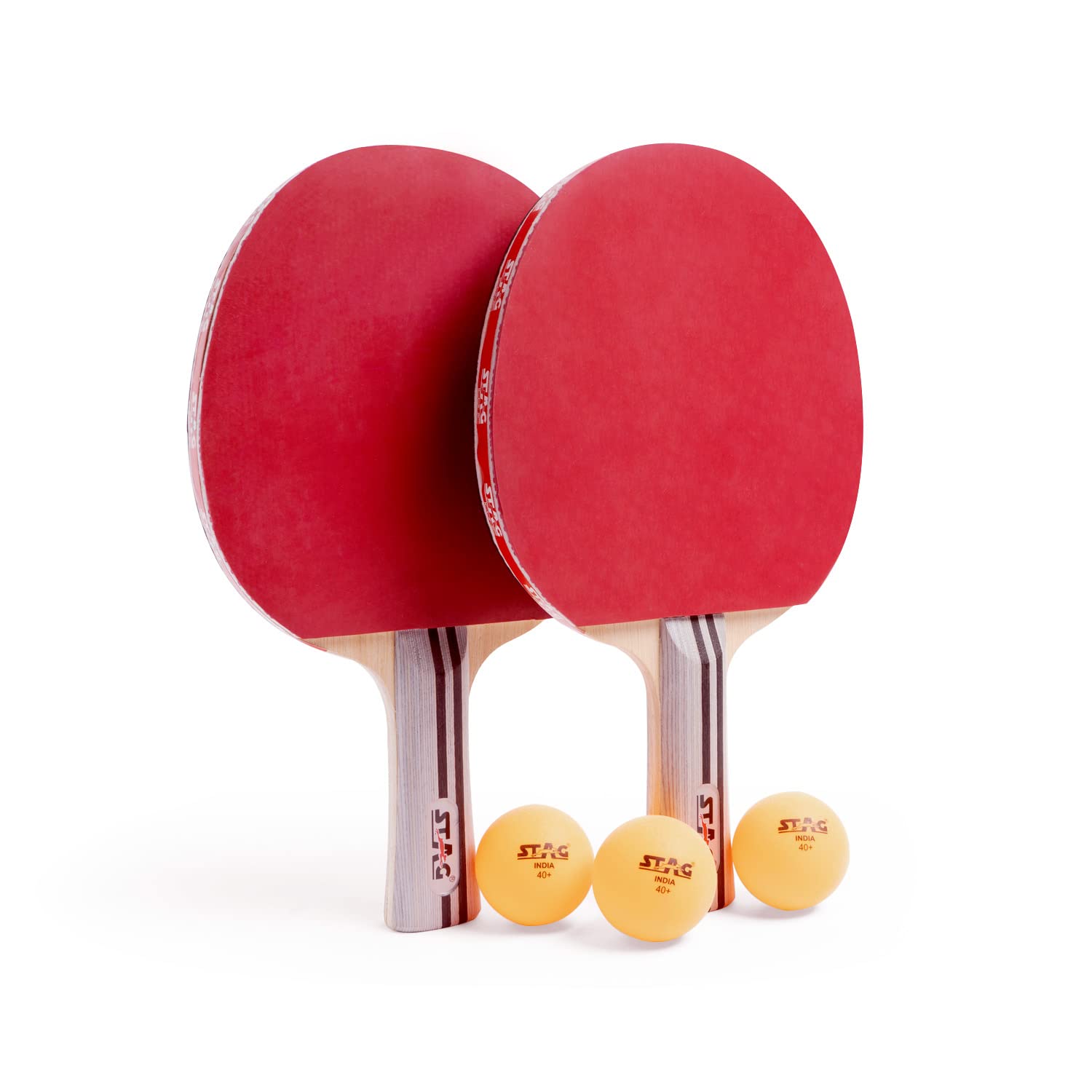 STAG ICONIC Tournament Table Tennis Playset | 2 Racquets, 3 ABS Balls & Cover | Beginner & Recreational Ping Pong Set for Home, Clubs & Schools | Durable, Lightweight & Easy to Play 3