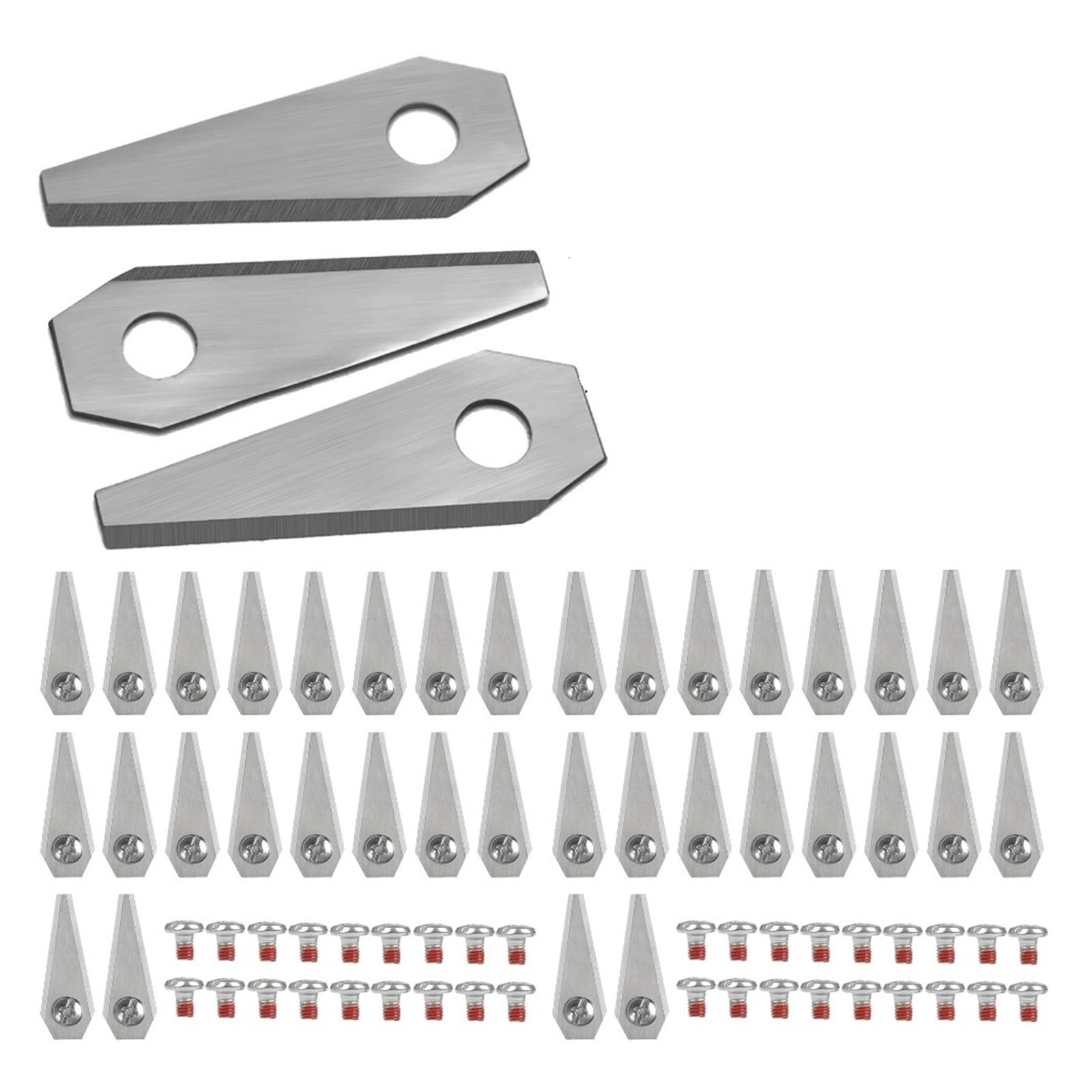 Lame De Tondeuse À Gazon, Lame De Coupe d'herbe Antirouille Compatible avec Bosch Compatible avec Indego 800 1000 1200(36PCS)