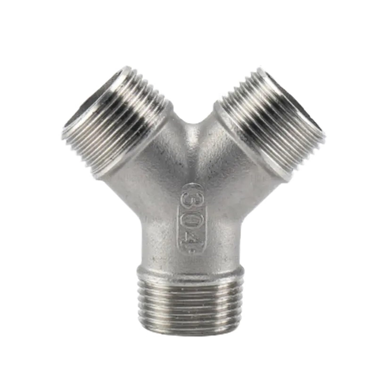 Raccordement DN32 mâle anti-fuite en Y acier 304 pour réparer une dérivation