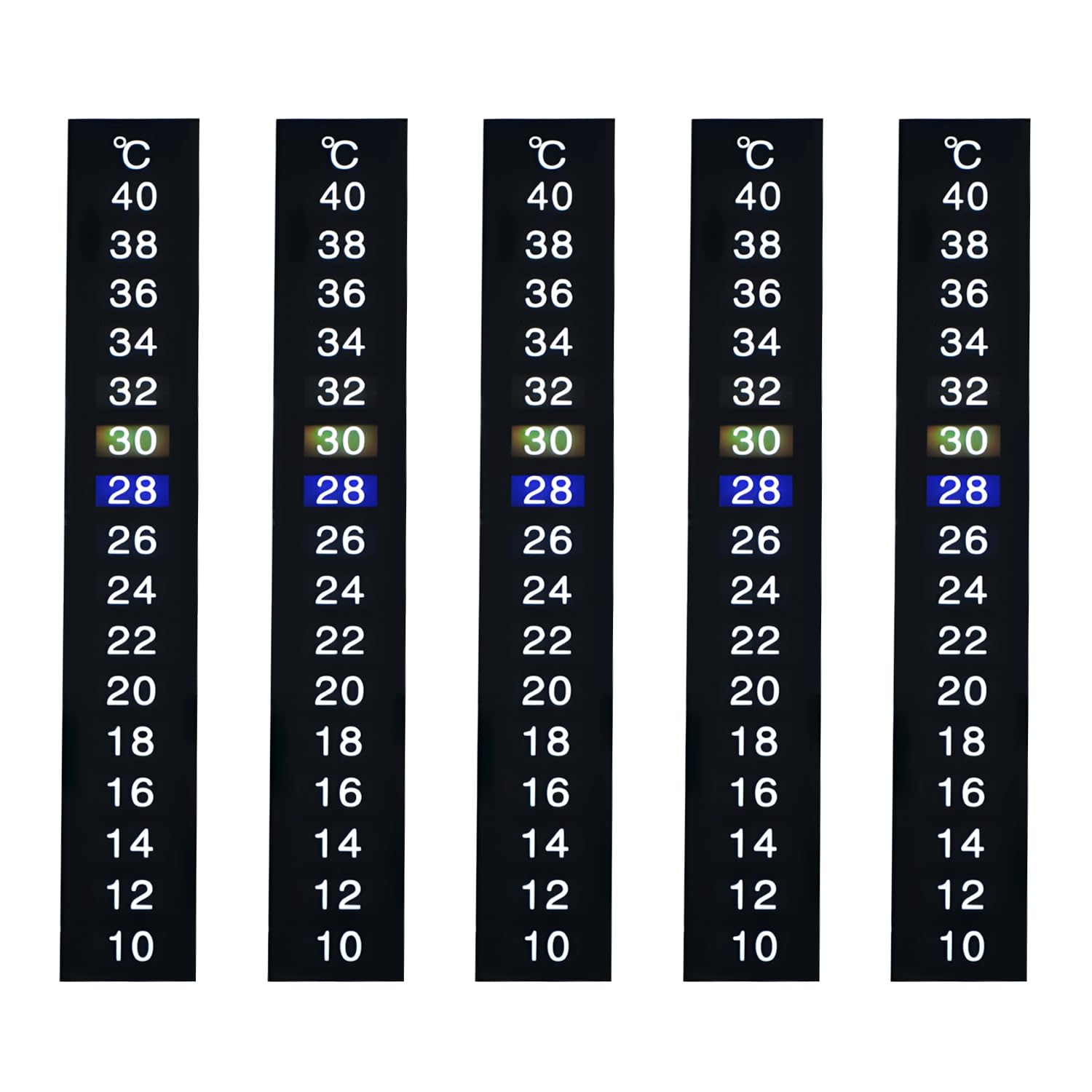 Termometri Adesivi Per Acquario - 5 Pezzi, Nero, Facili Da Applicare - Foto 11