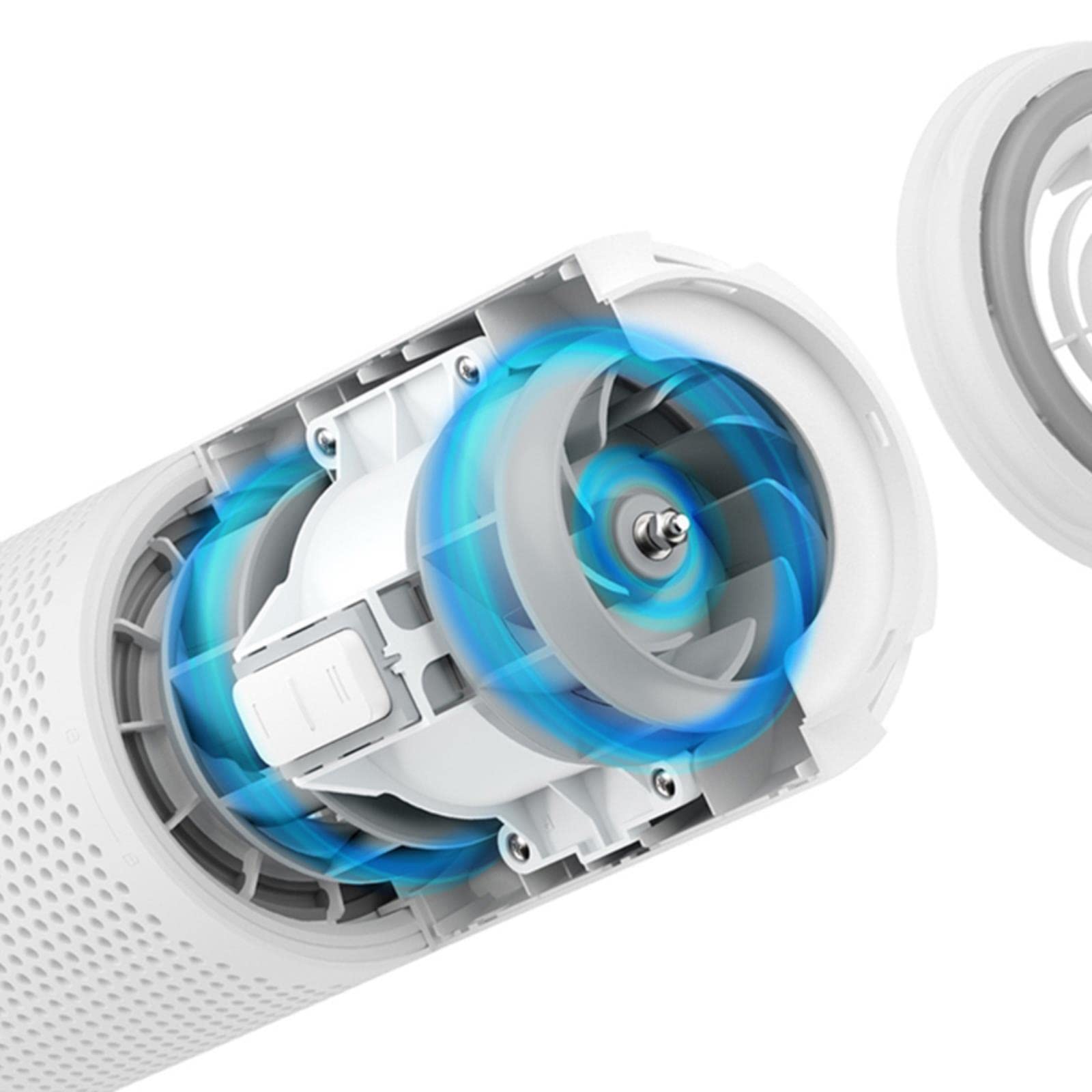 Ambientador purificador de aire de filtrado potente CADR de gran circulación de partículas de 70 M3 / h de doble ventilador y doble filtro para coche
