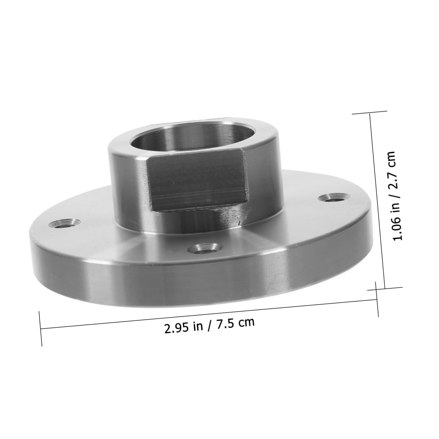 Mobestech 3-zoll Holzdrehbankadapter aus Stahl mit 1-8tpi Gewinde und 8 Befestigungslöchern für Stabile Montage und Einfache Entfernung bei Holz Drechselprojekten