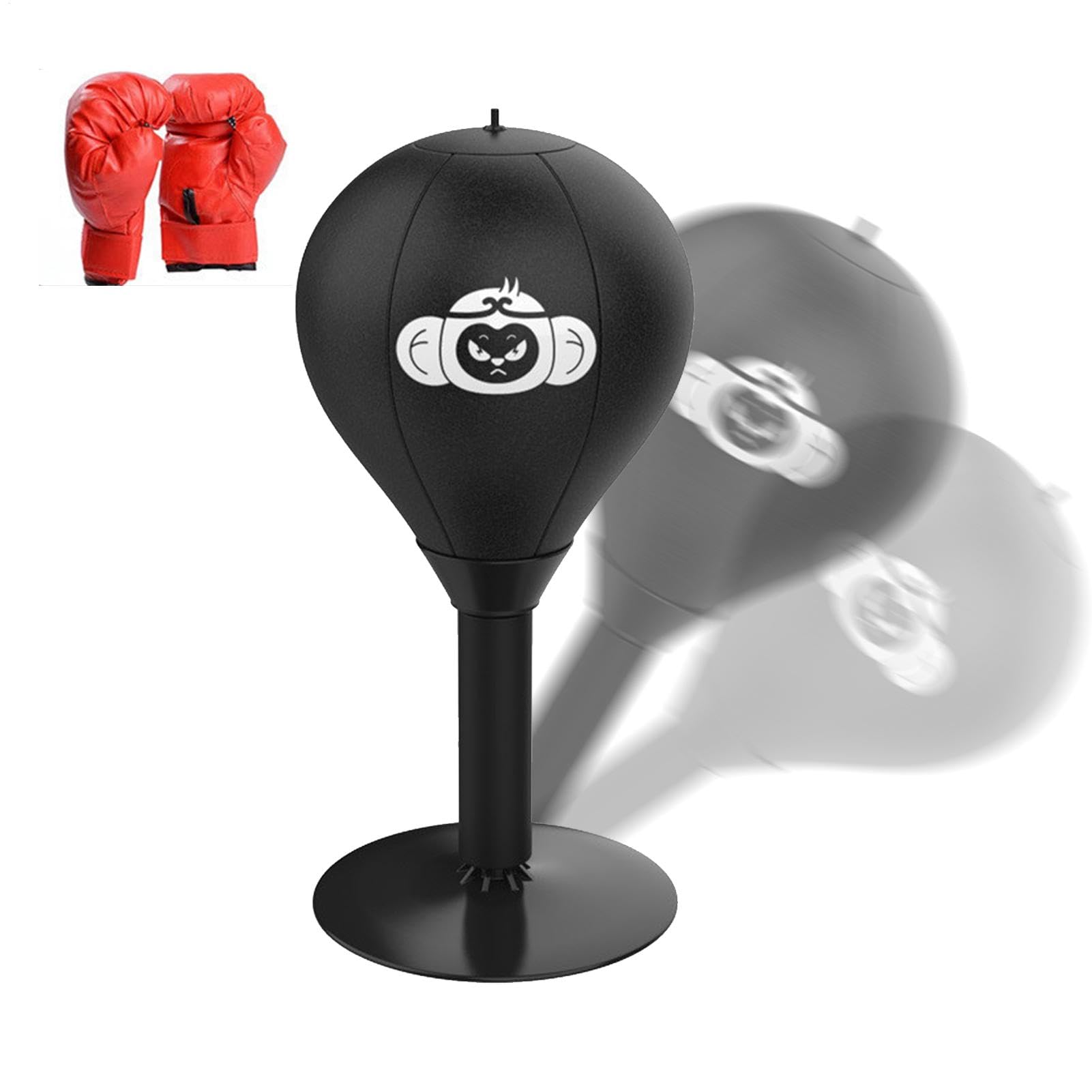 de Boxeo de Escritorio: de de estrés, Equipo de Gimnasio en casa | Gadgets de manejo de la ira, Viene con Abrazadera de Escritorio y Taza de succión Extra Fuerte, para el entrenam