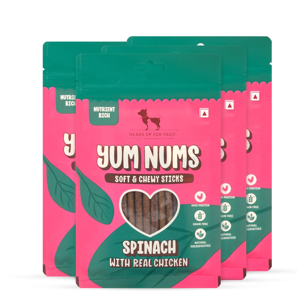 Heads Up For Tails Yum Nums (Spinach with Real Chicken, 75 gm (Pack of 4)) (B0C2NKNVJ4) Amazon Price History, Amazon Price Tracker