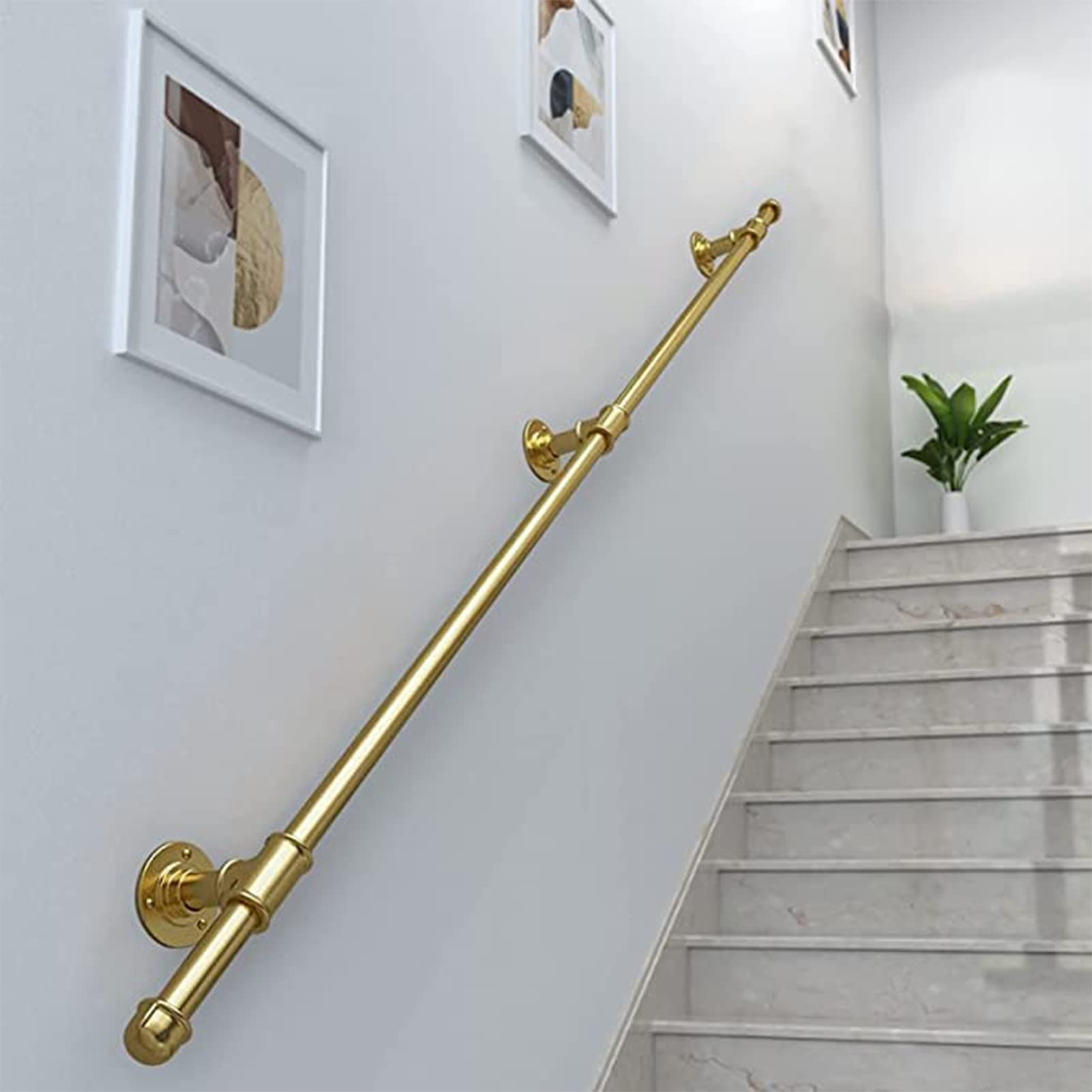 Buy Gold Stairs Banister Handrail Complete Kit, Stairs Handrail Indoors
