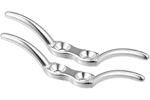 X AUTOHAUX Stainless Steel Flagpole Cleat Hook for Marine Boat