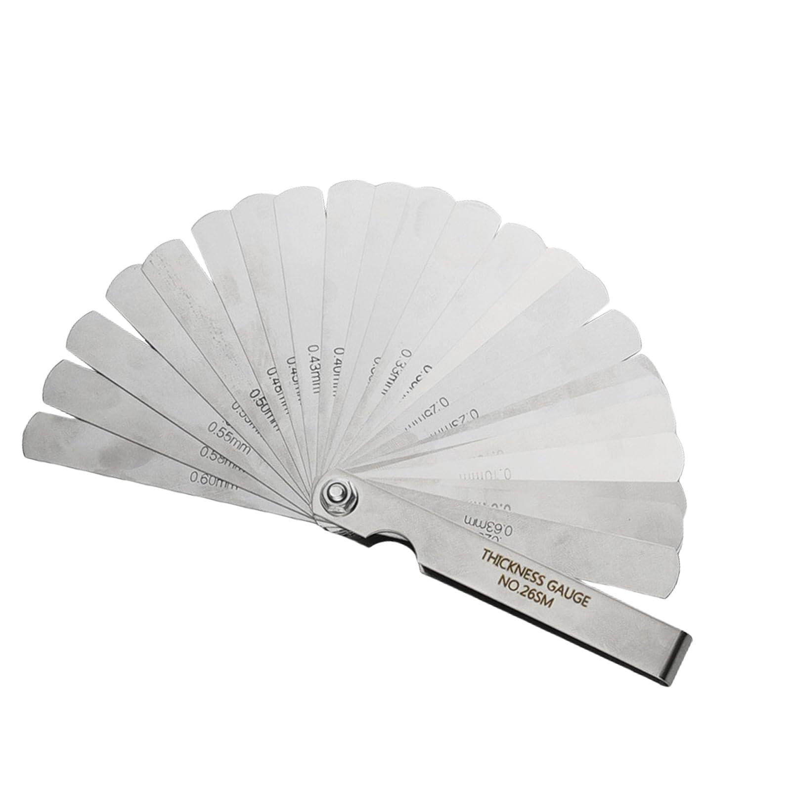 Marked Feeler Gauge Set in Stainless Steel for Multifunctional Measuring Needs Mechanical Instrument Calibration Feeler Gauge