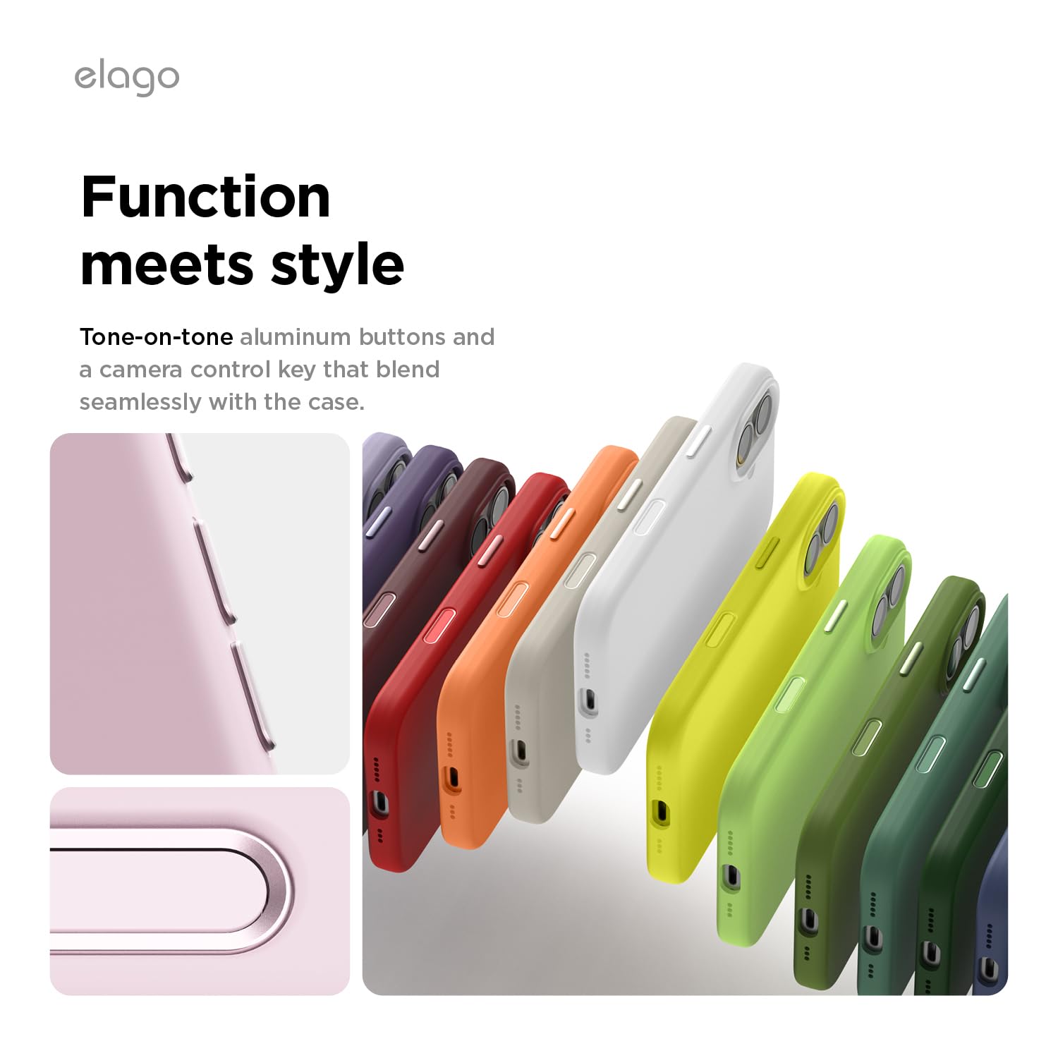 elago Cover Magnetica in Silicone Liquido per iPhone 17 (6,3") – Compatibile con MagSafe, Antiurto, Sottile, Finitura Soft-Touch (Lilla Chiaro)