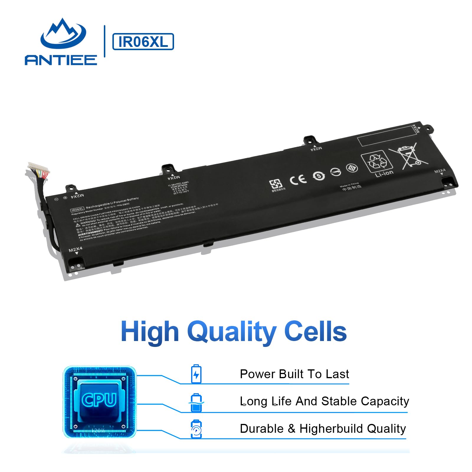 ANTIEE IR06XL Batería para HP ZBook Power G7 G9 G10 Mobile Workstation
