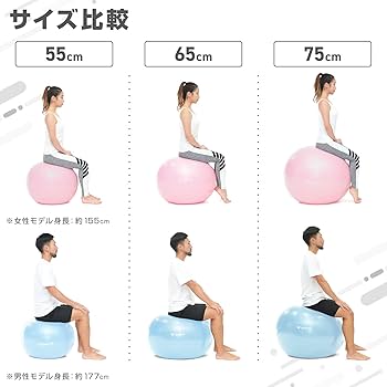 バランスボール 親子セット 55センチ 30センチ バランスボール 55cm ジムボール ノンバーストジムボール 空気