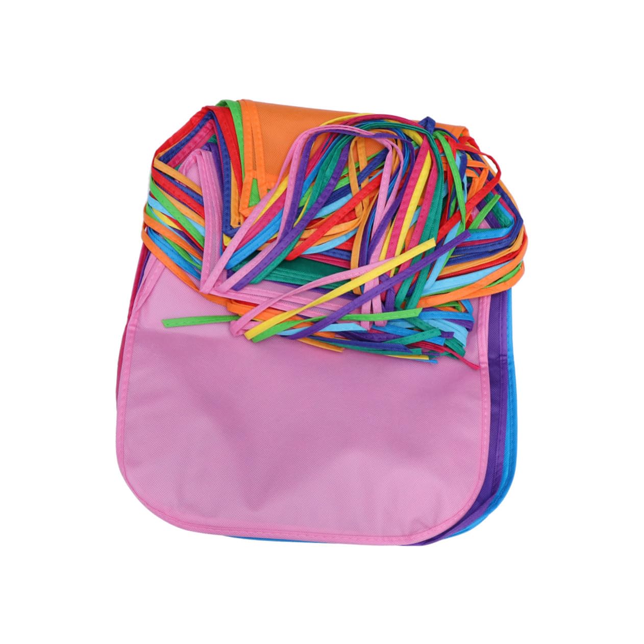 Delantal Para Niños Pintura Artística 24 Piezas 12 Colores Tela No Tejida Reutilizable Protección Ropa Para Manualidades Cocina y Pintura Infantil