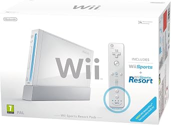 وحدة تحكم Nintendo Wii White مع Wii Sports + Wii Sports Resort بما في ذلك Wii Remote Plus Controller Wii