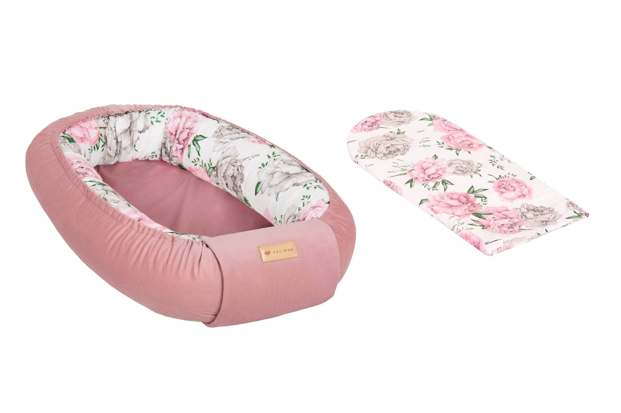 El nido para bebé recién nacido blando suave (color: rosa claro, Peonía)