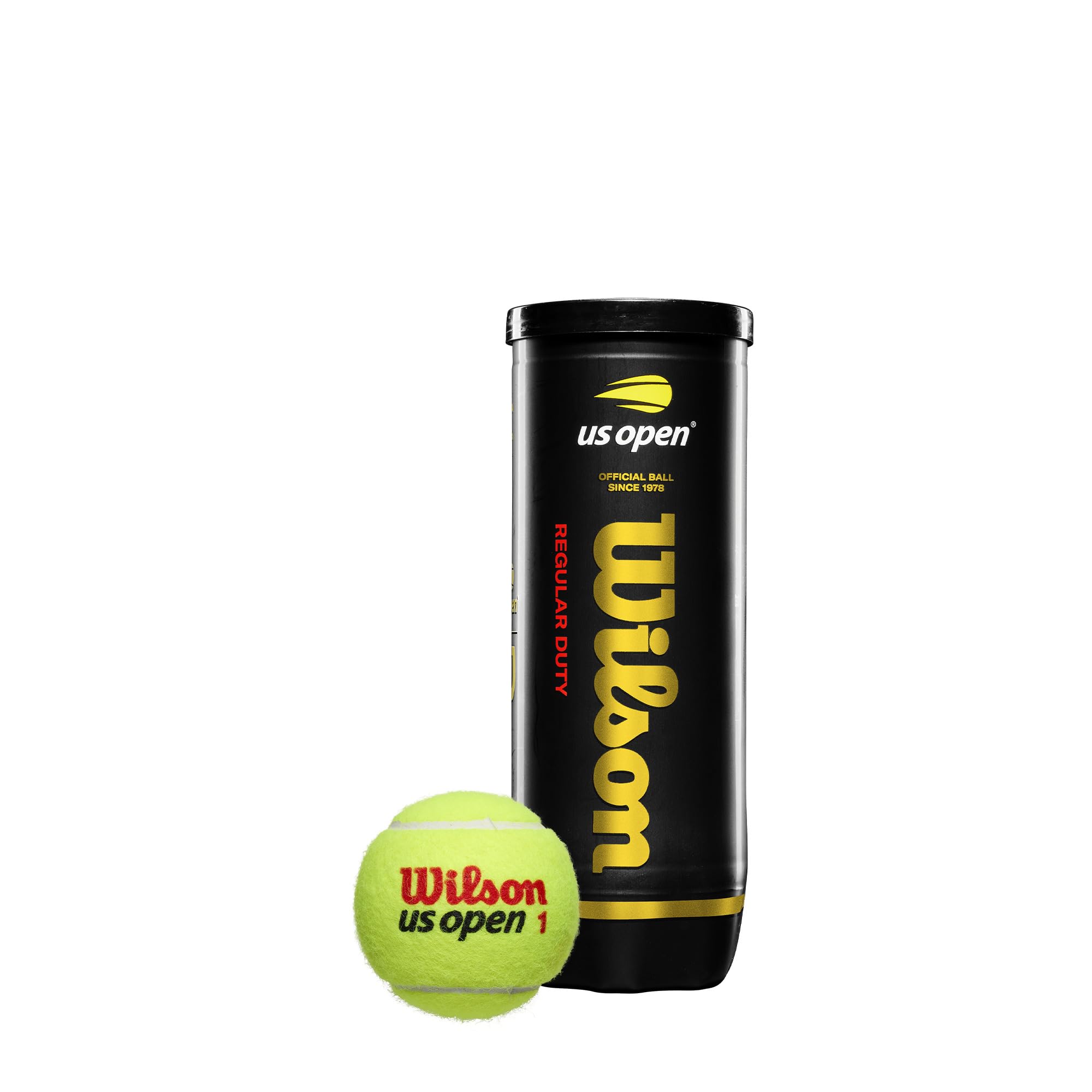 Wilson US Open Game + Training Tennis Balls - Extra Duty, 1 Can