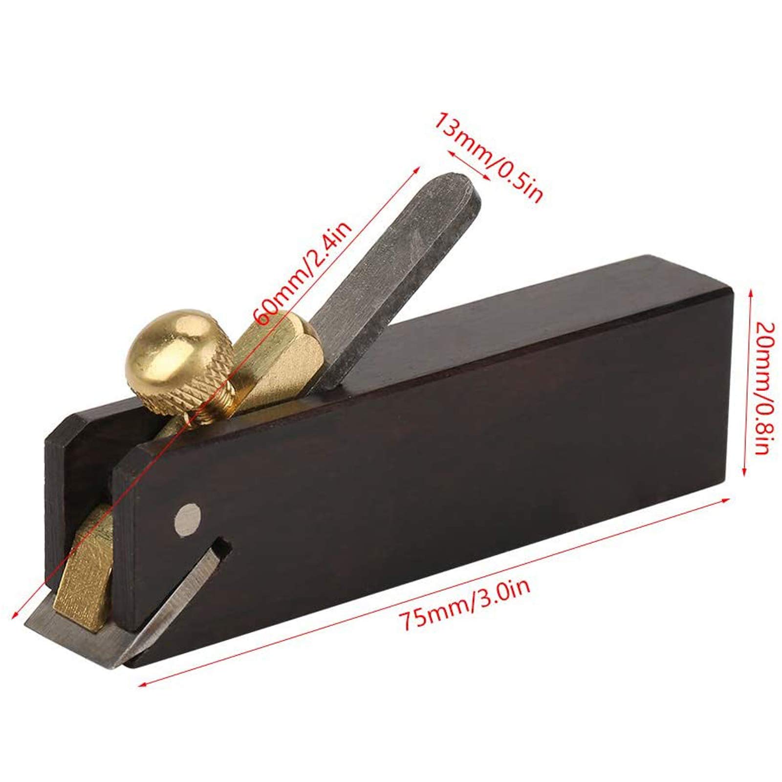 Strumento Manuale per pialla per Legno, pialla Tascabile da 3 Pollici in Legno Ebano pialla a Mano pialla per rifilare Il Legno Gadget Artigianali in Legno Fai da Te con pialla