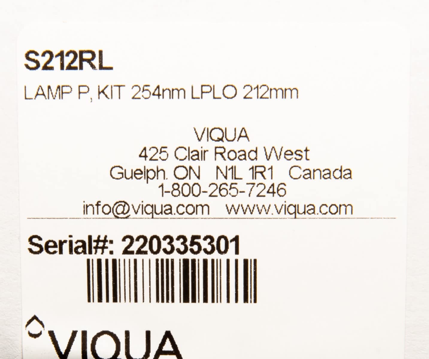 GUOJINJISM S212RL UV Lamp Replacement For Water Systems – Compatible With SQ-PA, SC1 & VT1 Systems
