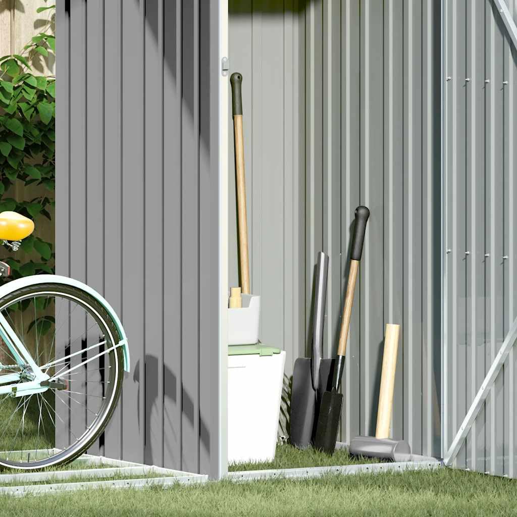 Genérico Cobertizo de jardín de leña Gris Acero galvanizado 245x98x159cm,Casa y jardín,Jardín,Artículos de Exterior,Estructuras de Exteriores,Cobertizos,46294