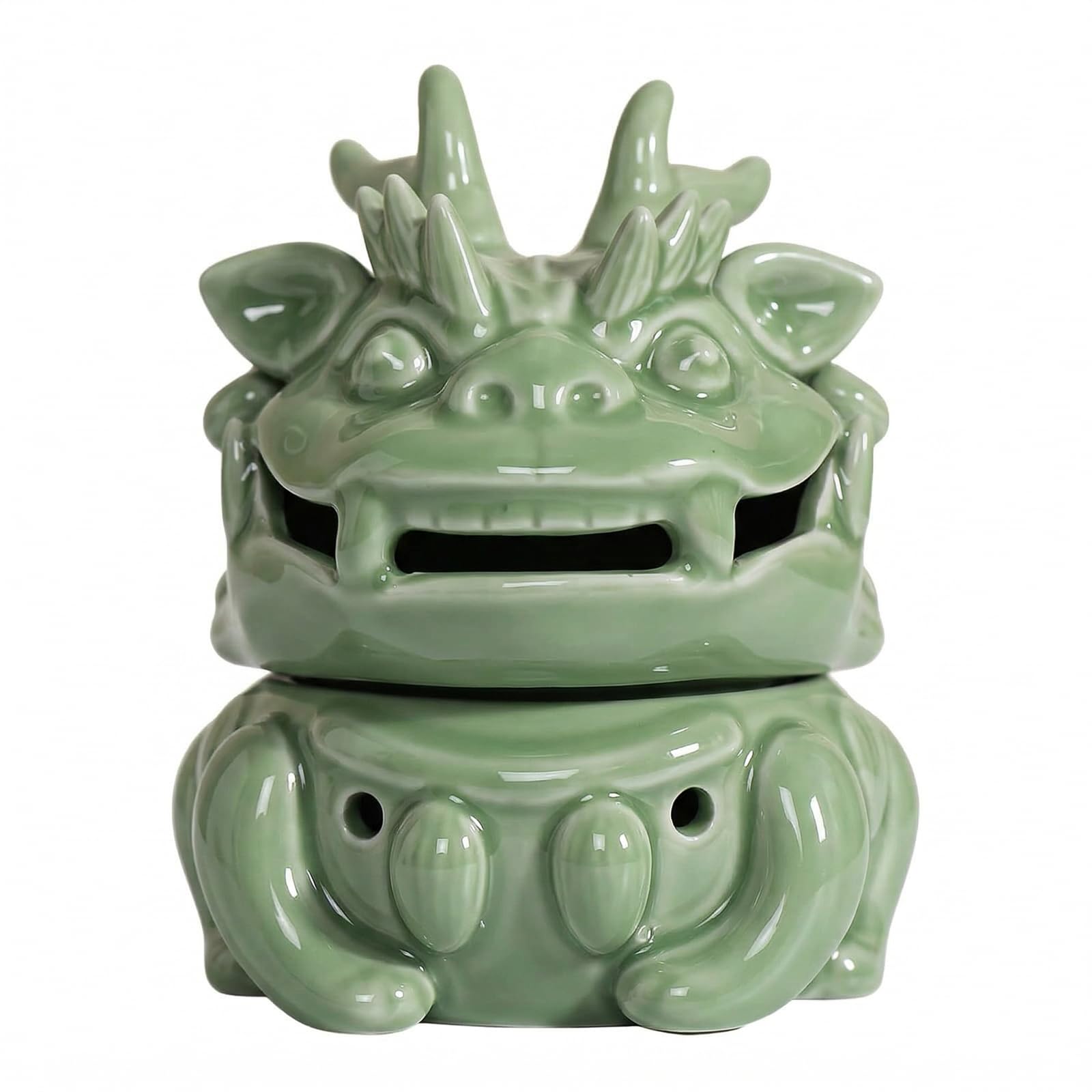 Brûleur d'encens en céramique Dragon-A, l'art du nettoyage spirituel