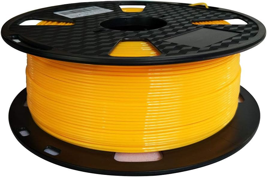 Yellow PETG Pro Filament 1.75 mm 1KG 3D Printer Filament 2.2LBS Spool 3D Printing Material for FDM 3D Printer Easy to Print CC3D