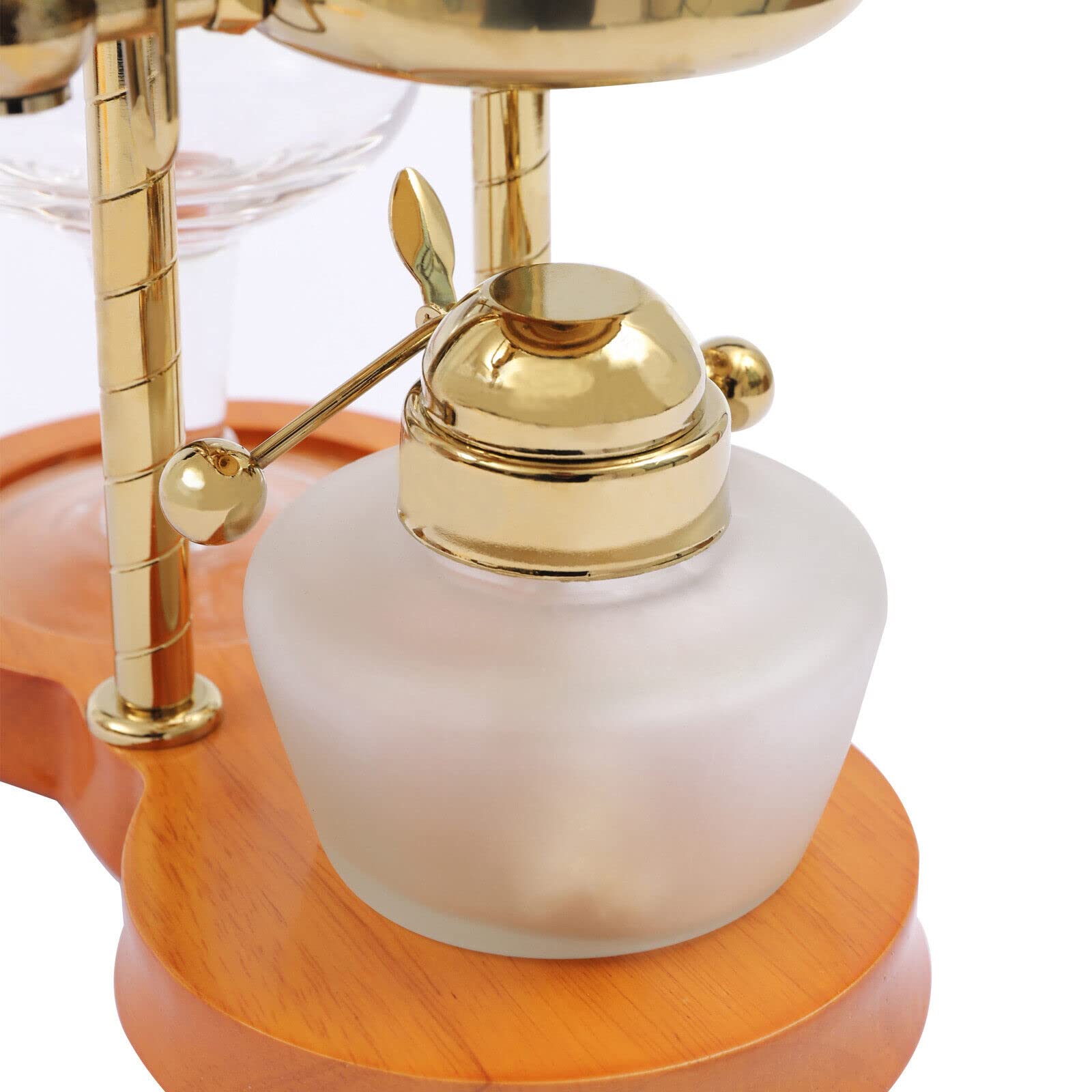 Syphon Koffiezetapparaat, Belgisch België Luxury Royal Family Balance Siphon Koffiezetapparaat Klassieke En Elegante Design Golden 5 Cupsilver