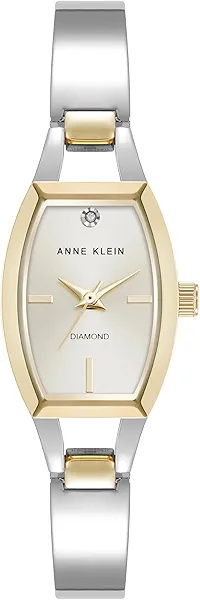 Anne Klein Women's Genuine Diamond Dial Bangle Watch