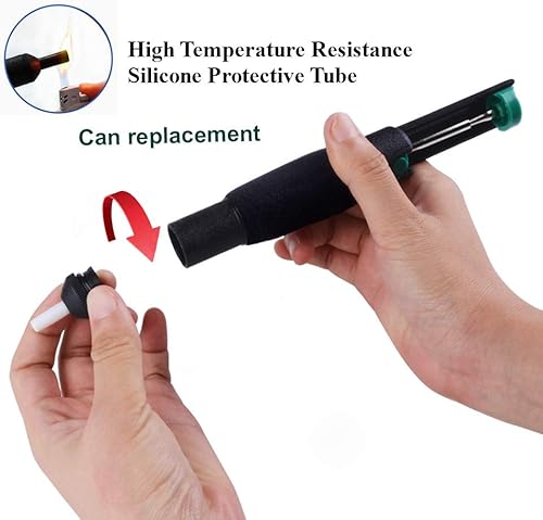 Miniatura 4 de Mecha de soldadura y bomba de desoldadura, boquilla de repuesto, lechón de soldadura, mecha desoldadora, 1 unidad de bomba de vacío de desoldadura